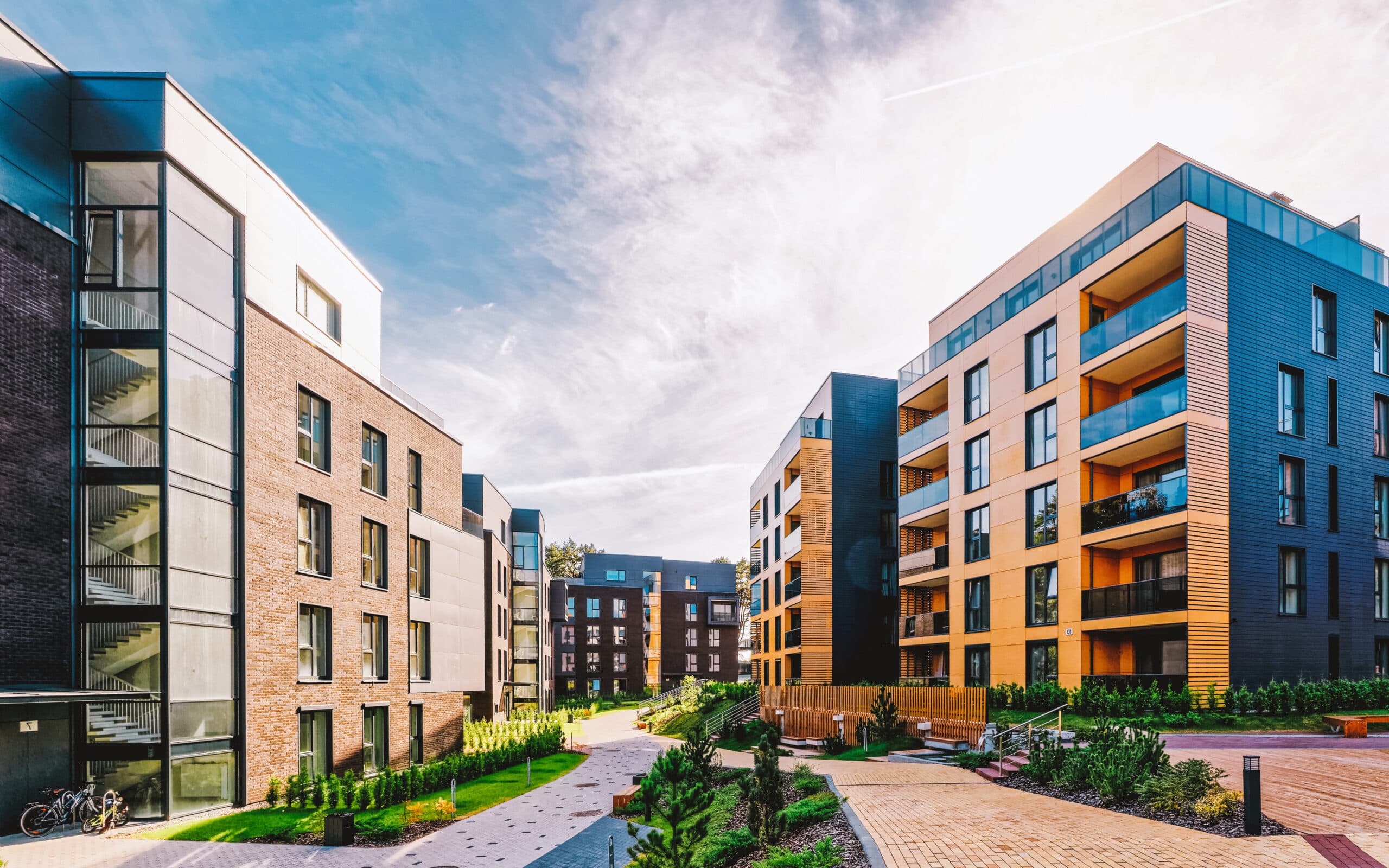 Residential property building exterior