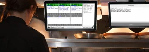 xnPOS kitchen display system showing an order received